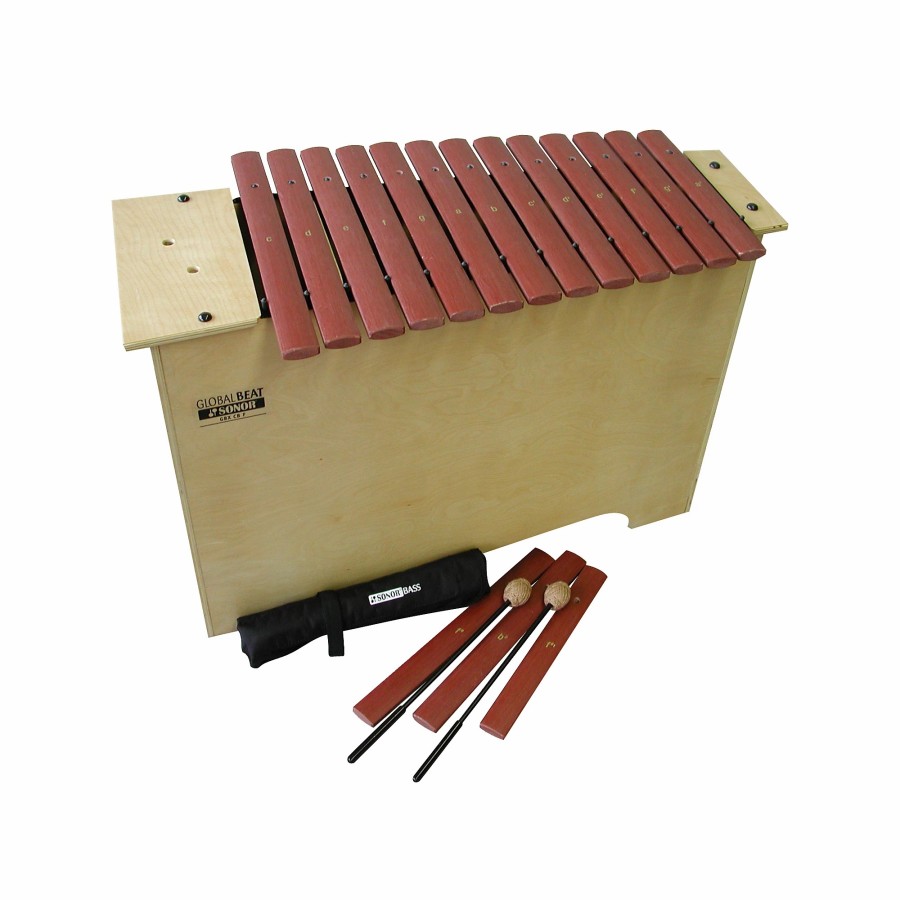 Band & Orchestra Sonor Orff | Sonor Orff Global Beat Deep Bass Xylophone With Fiberglass Bars Fiberglass Bars