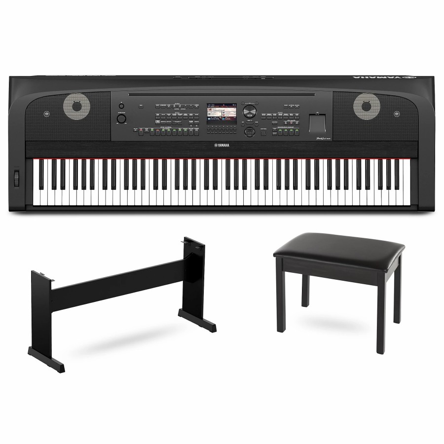 Keyboards & Midi Yamaha | Yamaha Dgx-670 88-Key Portable Grand Piano With Matching Stand And Bench Black