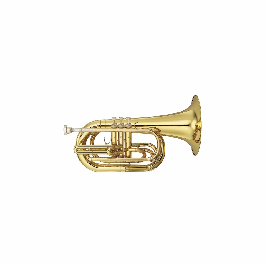 Band & Orchestra Yamaha | Yamaha Ybh-301M Series Marching Bb Baritone Lacquer