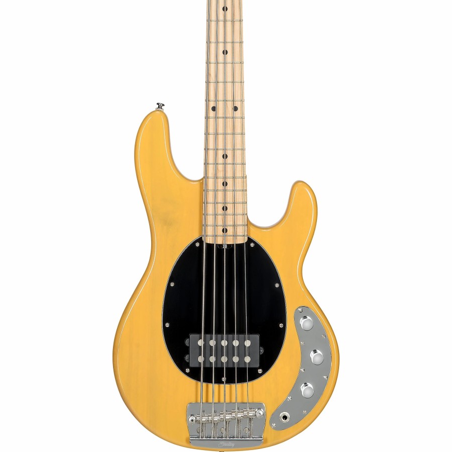 Basses Sterling by Music Man 5-String | Sterling By Music Man Stingray Classic Ray25 Maple Fingerboard 5-String Electric Bass Guitar Butterscotch