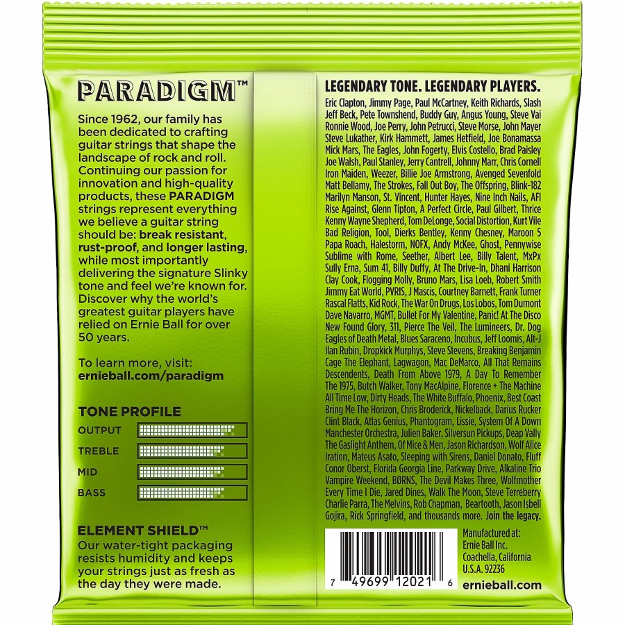 Guitars Ernie Ball Guitar Strings | Ernie Ball Paradigm Regular Slinky Electric Guitar Strings