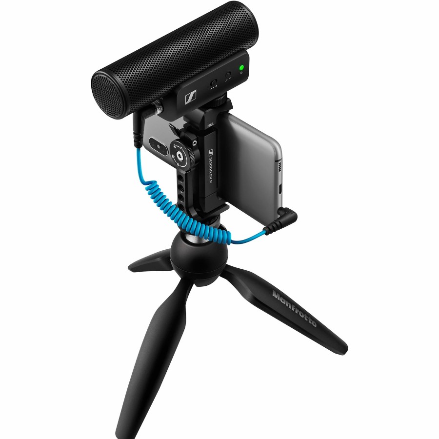 Mics & Wireless Sennheiser | Sennheiser Mke 400 Mobile Kit - Includes Mke 400 Shotgun Microphone, Manfrotto Pixi Mini Tripod And Sennheiser Smartphone Clamp