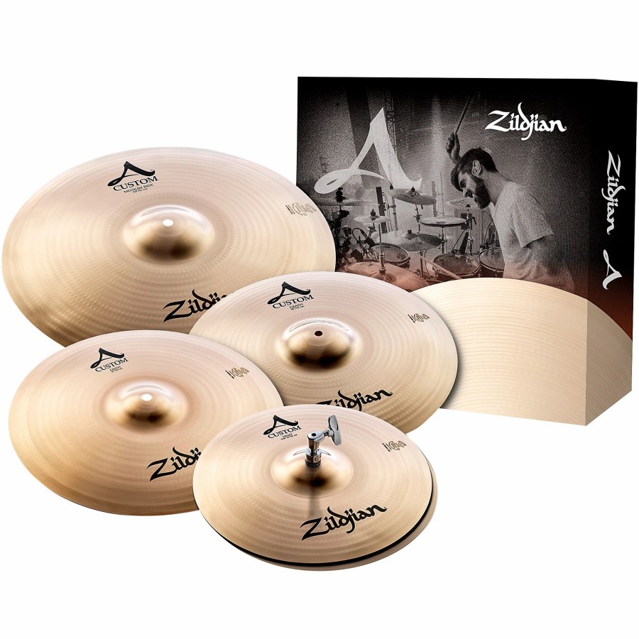 Drums Zildjian Cymbal Packs | Zildjian A Custom Cymbal Pack With Free 18" A Custom Crash