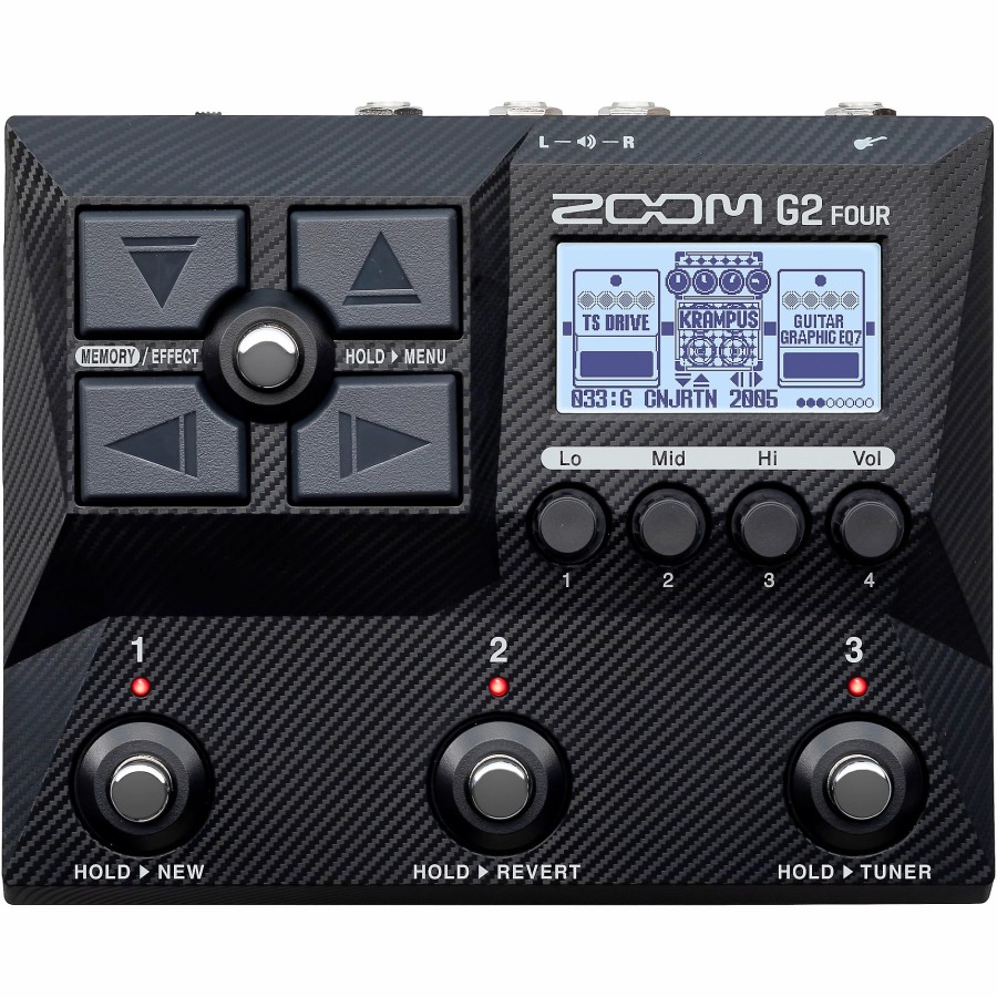 Amps & Effects Zoom Multi-Effects Pedals | Zoom G2 Four Multi-Effects Processor Black