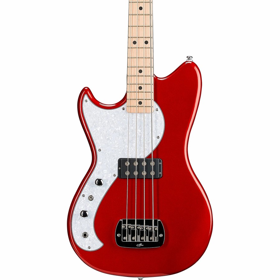 Basses Gu0026L Left-Handed | G&L Tribute Fallout Left Handed Shortscale Bass Guitar Candy Apple Red