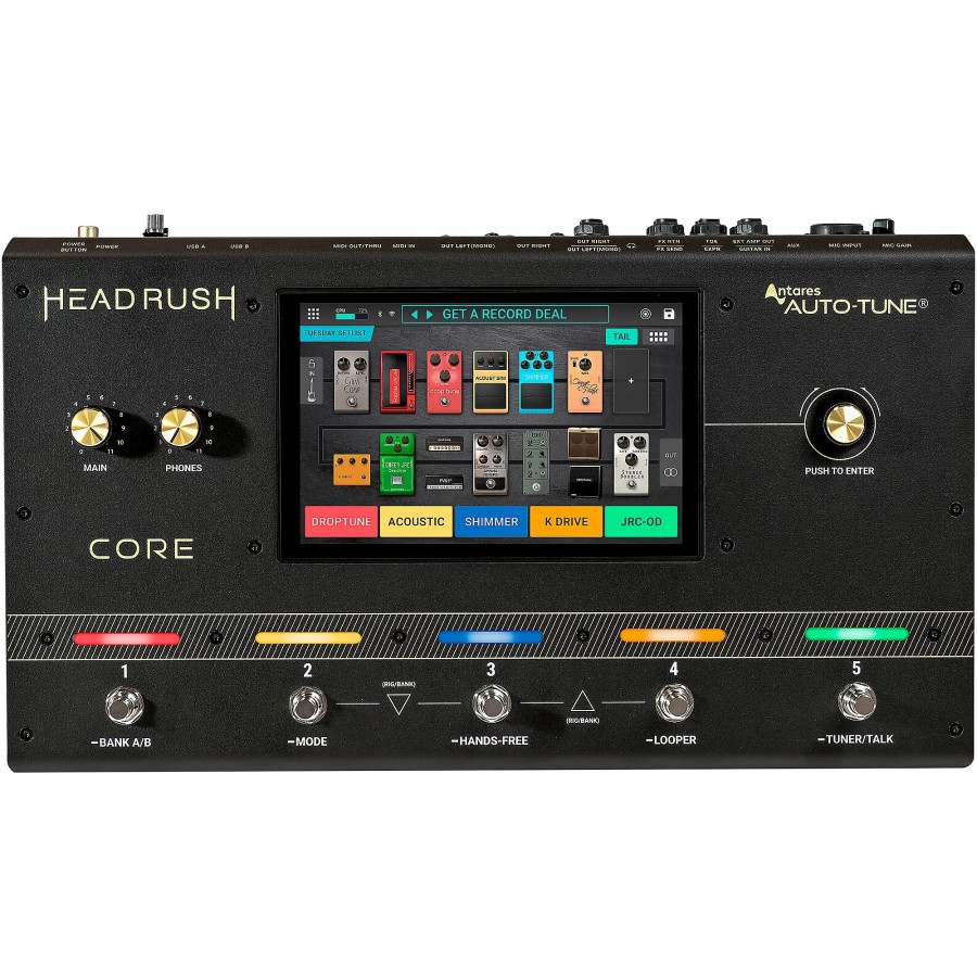 Guitars HeadRush Effects | Headrush Core Multi-Effects Processor Pedal Black