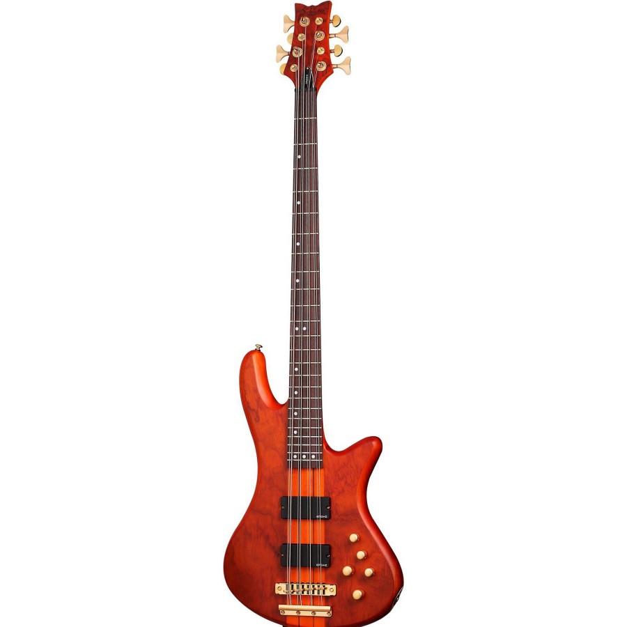 Basses Schecter Guitar Research 6+ String | Schecter Guitar Research Stiletto Studio-8 Bass Satin Honey