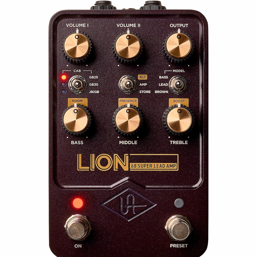 Guitars Universal Audio Effects | Universal Audio Uafx Lion '68 Super Lead Amp Effects Pedal Purple