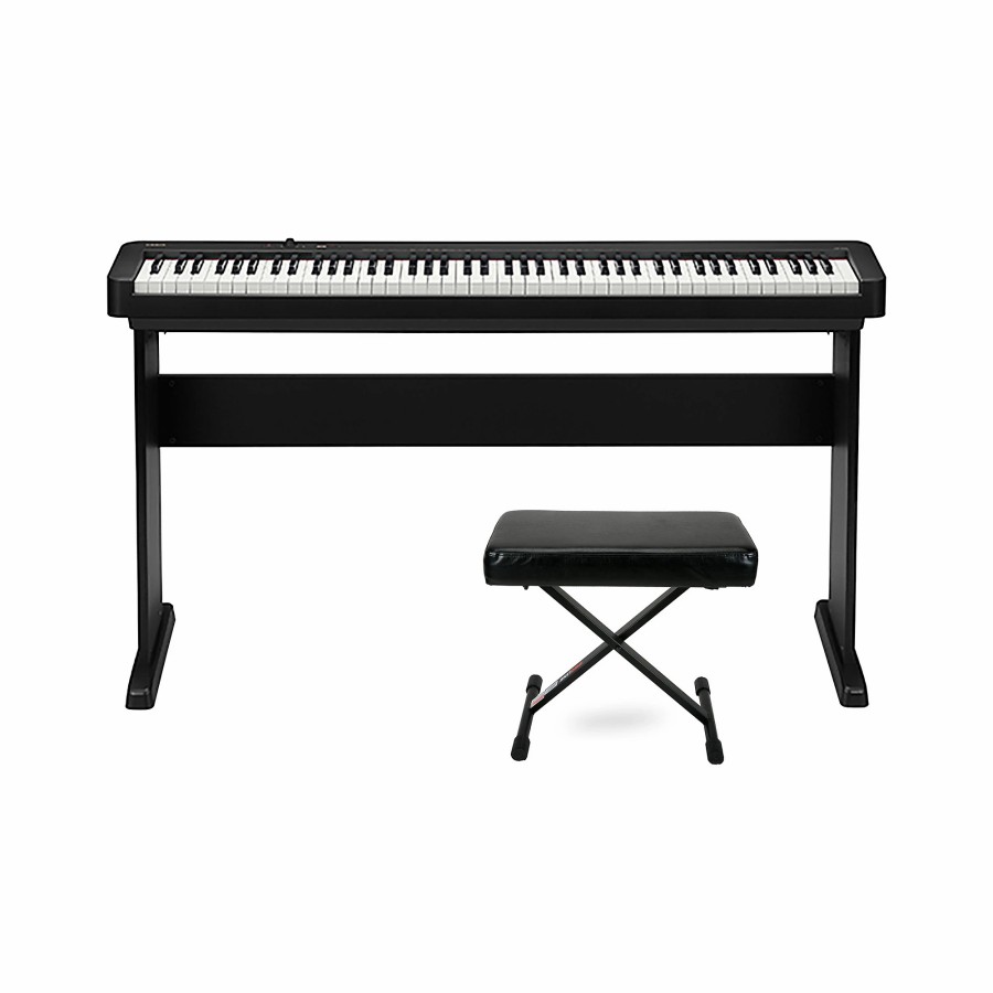 Keyboards & Midi Casio | Casio Cdp-S110 Digital Piano With Cs-46 Stand And Pl1250 Bench Black