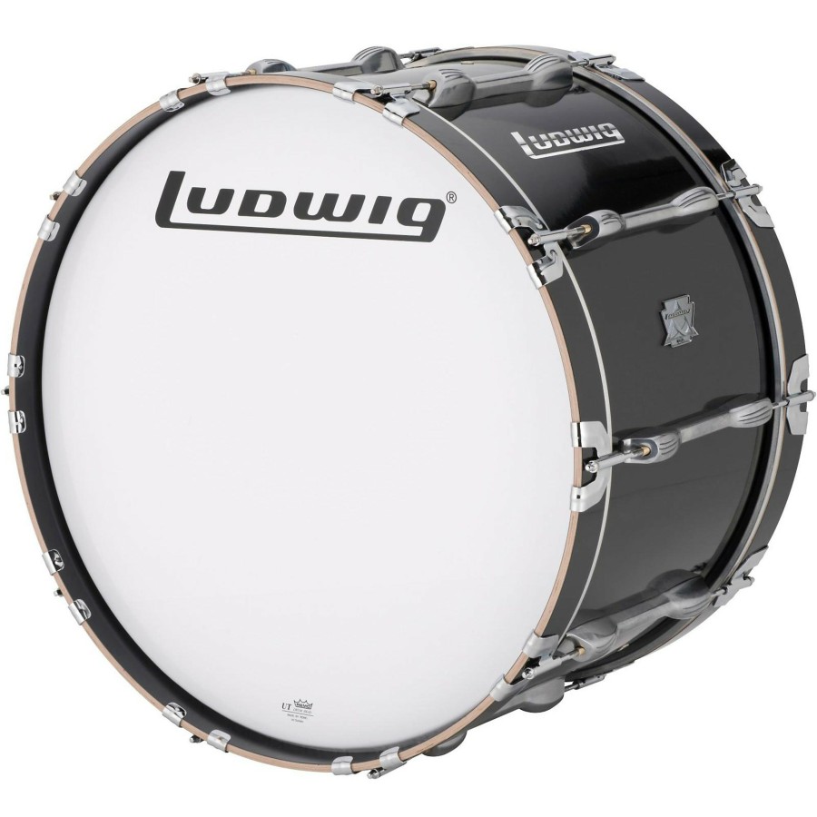 Band & Orchestra Ludwig | Ludwig Ultimate Marching Bass Drum - Black 32 In.