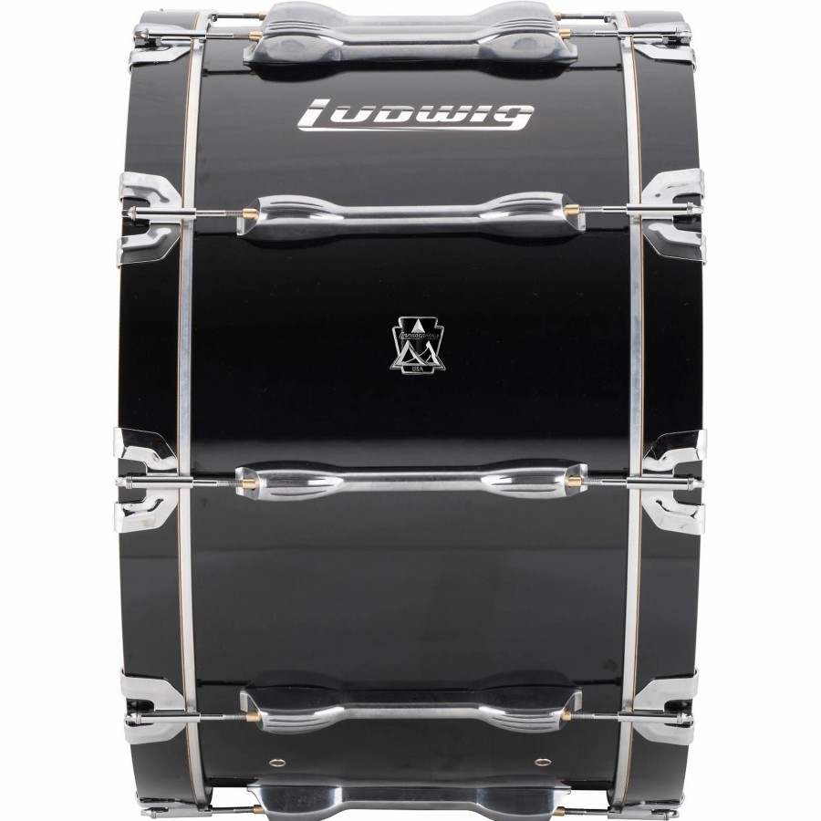 Band & Orchestra Ludwig | Ludwig Ultimate Marching Bass Drum - Black 32 In.