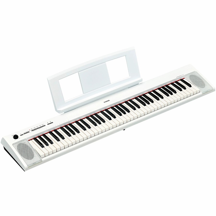 Keyboards & Midi Yamaha | Yamaha Piaggero Np-32 White Portable Keyboard With Power Adapter Essentials Package