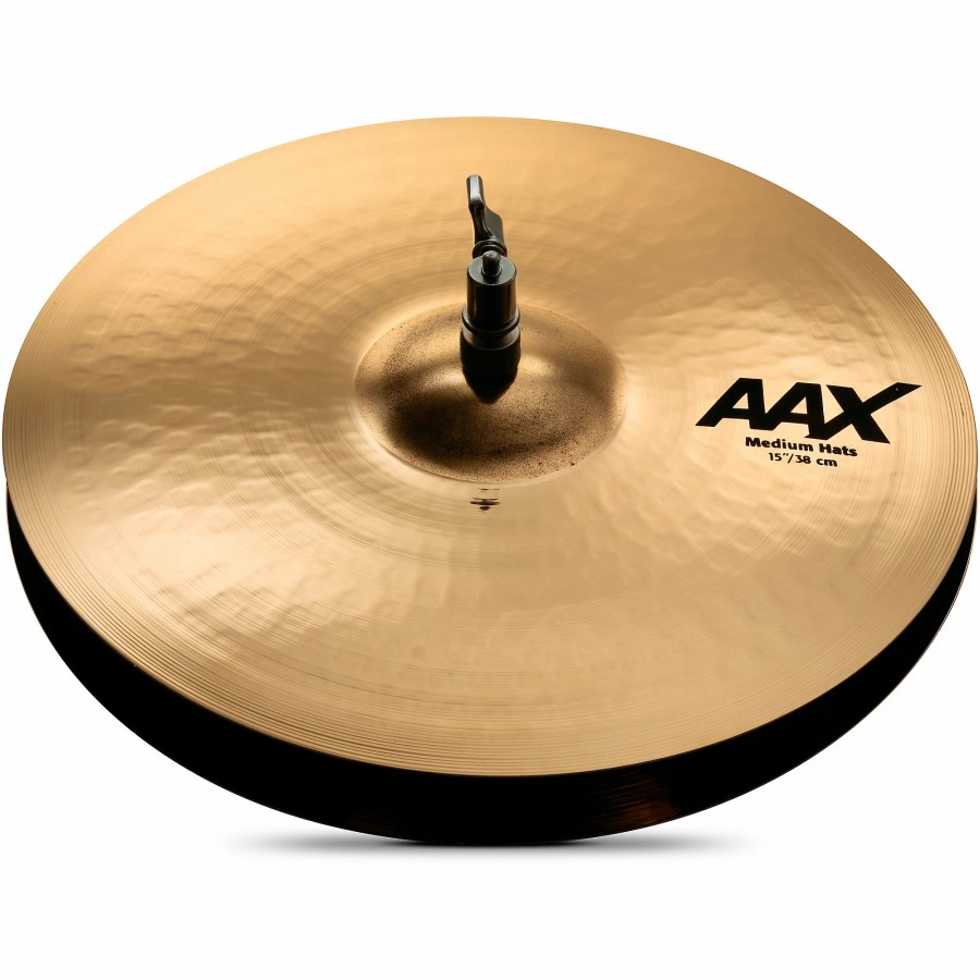 Drums SABIAN Hi-Hat Cymbals | Sabian Aax Medium Hi-Hats Brilliant 15 In. Top