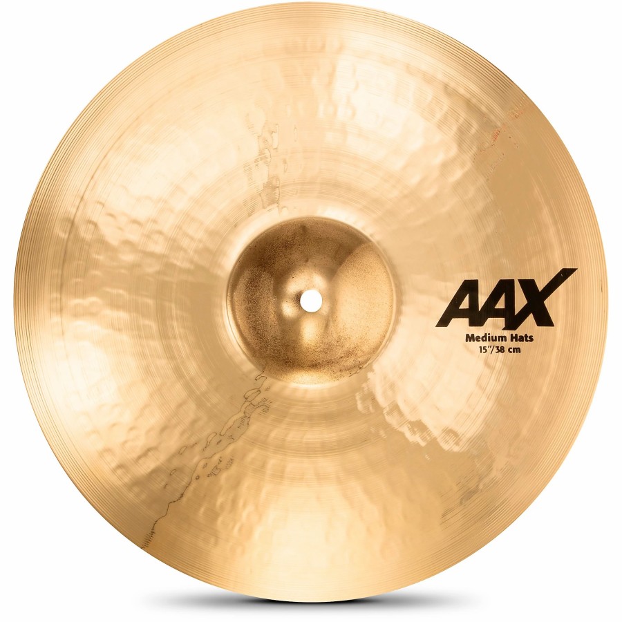 Drums SABIAN Hi-Hat Cymbals | Sabian Aax Medium Hi-Hats Brilliant 15 In. Top