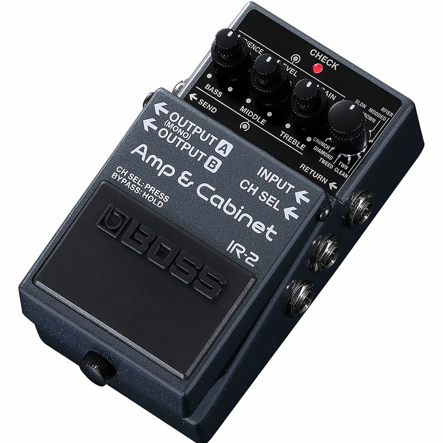 Amps & Effects BOSS Multi-Effects Pedals | Boss Ir-2 Amp & Cabinet Effects Pedal Dark Grey