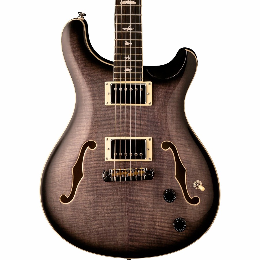 Guitars PRS Hollow & Semi-Hollow Body | Prs Se Hollowbody Ii Electric Guitar Charcoal Burst