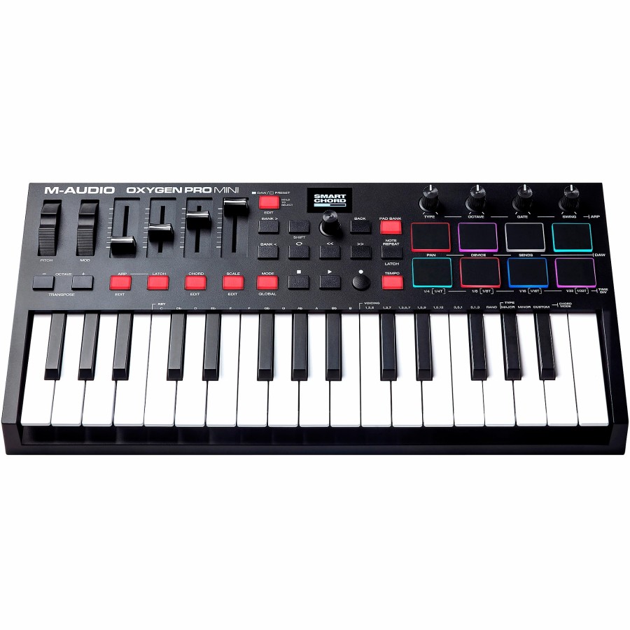 Keyboards & Midi M-Audio Midi Controllers | M-Audio Oxygen Pro Mini 32-Key Usb Midi Controller