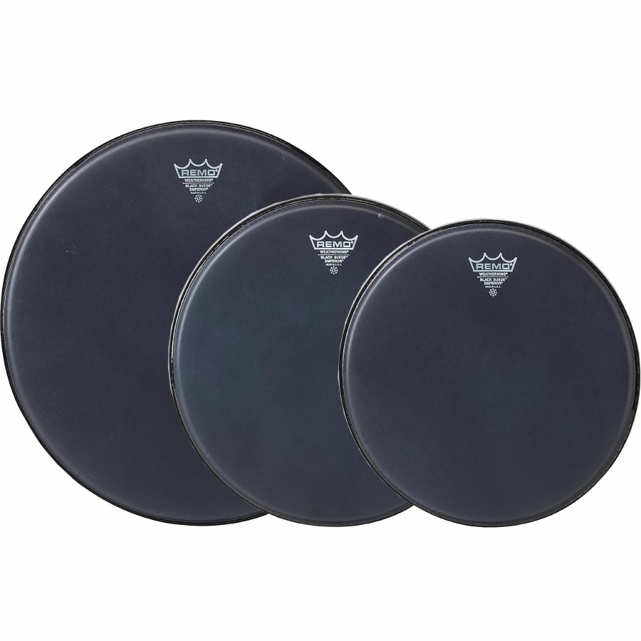 Drums Remo | Remo Black Suede Emperor Fusion Tom Pack