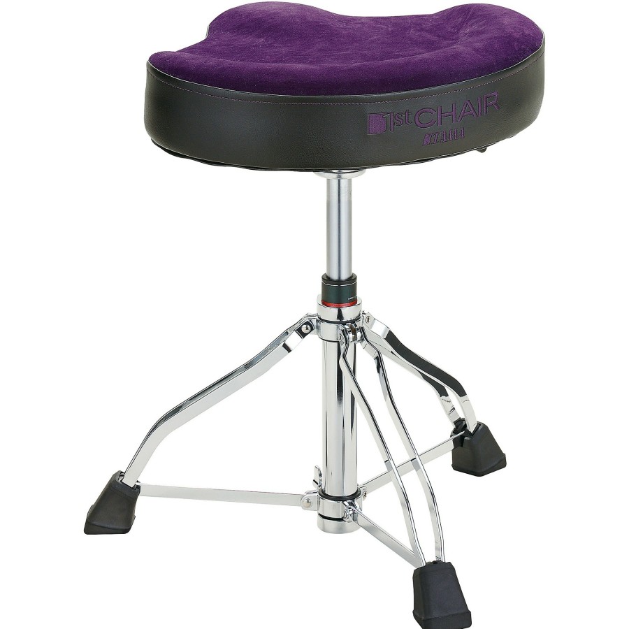 Drums TAMA | Tama 1St Chair Glide Rider Hydraulix Drum Throne With Cloth Top Seat Purple