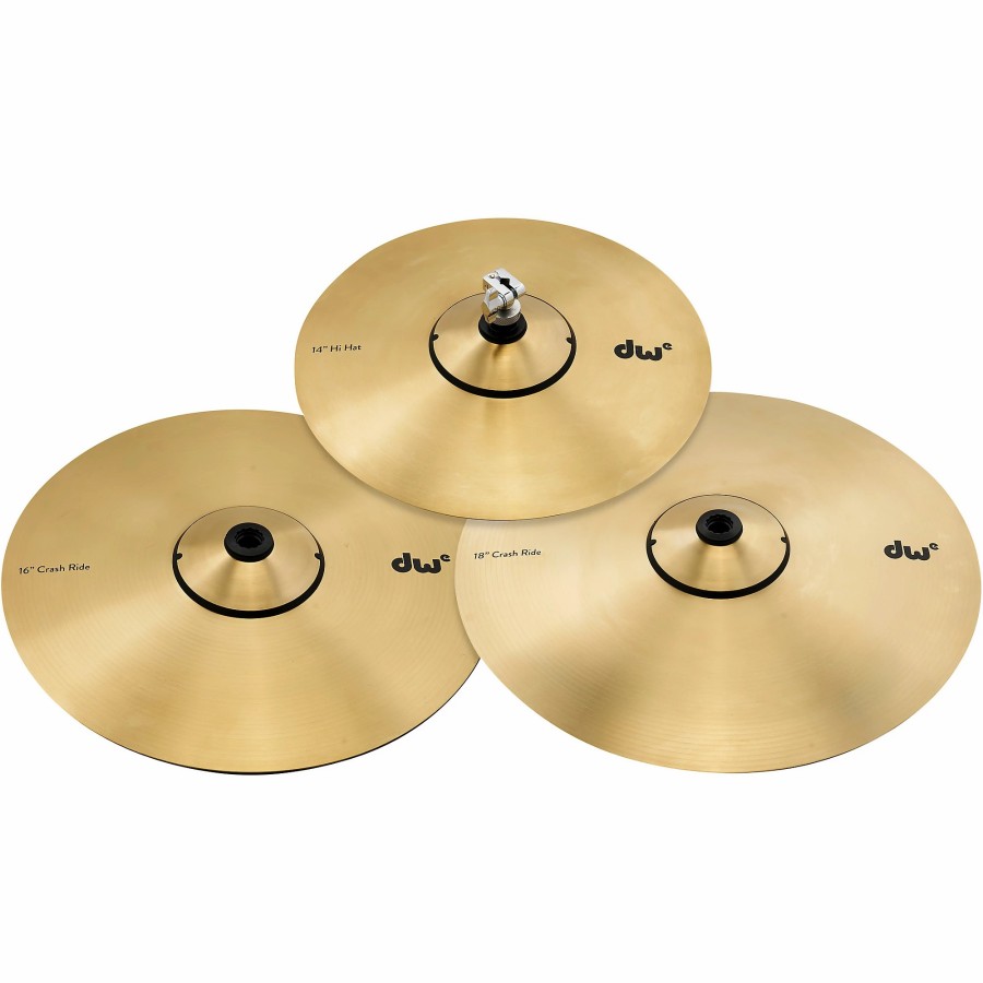 Drums DW Electronic Drum Sets | Dw Dwe 3-Piece Electronic Metal Cymbal Pack