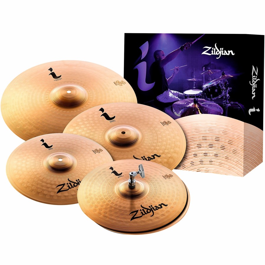 Drums Zildjian Cymbal Packs | Zildjian I Series Pro Cymbal 5-Pack With Free 14" Crash