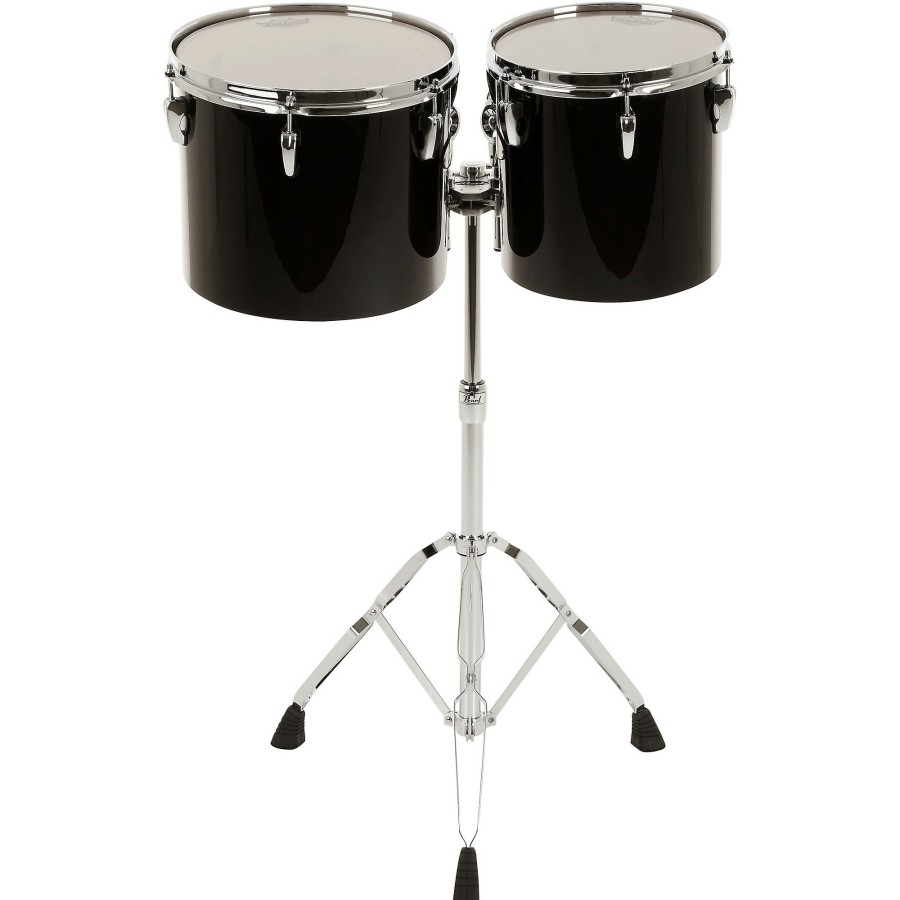 Drums Pearl | Pearl Pte1012 10" X 10"/12" X 10" Concert Tom Set Midnight Black