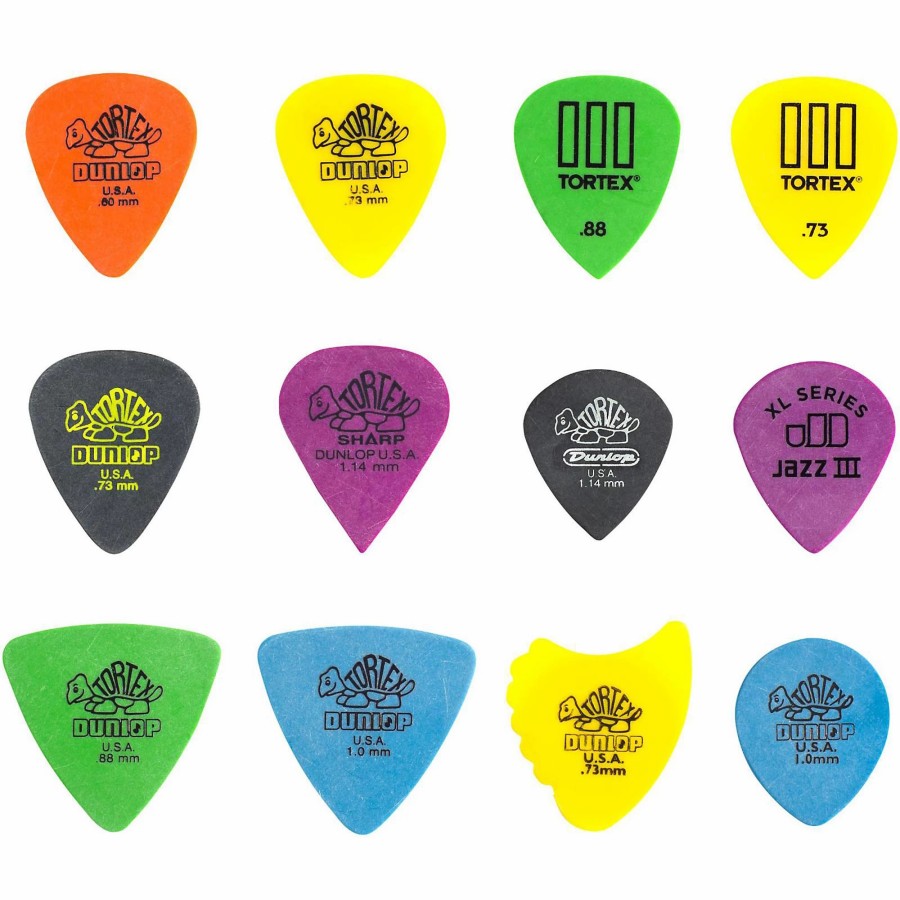 Guitars Dunlop Guitar Picks | Dunlop Pvp110 Pick Tortex Variety 12 Pack