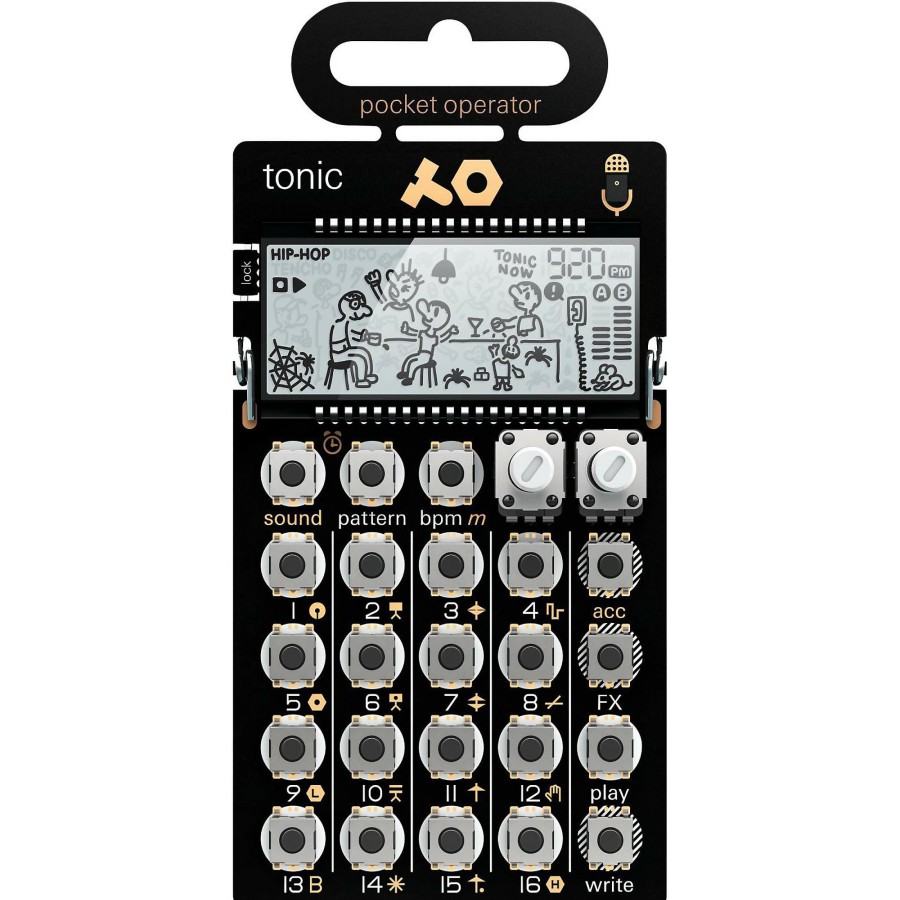 Keyboards & Midi teenage engineering | Teenage Engineering Pocket Operator Po-32 Tonic Black