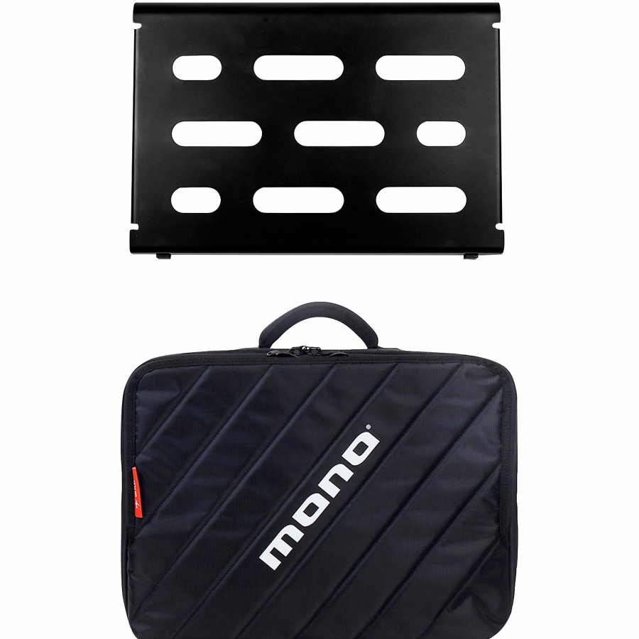 Amps & Effects MONO Pedalboards | Mono Pedalboard Small, Black And Club Accessory Case 2.0, Black