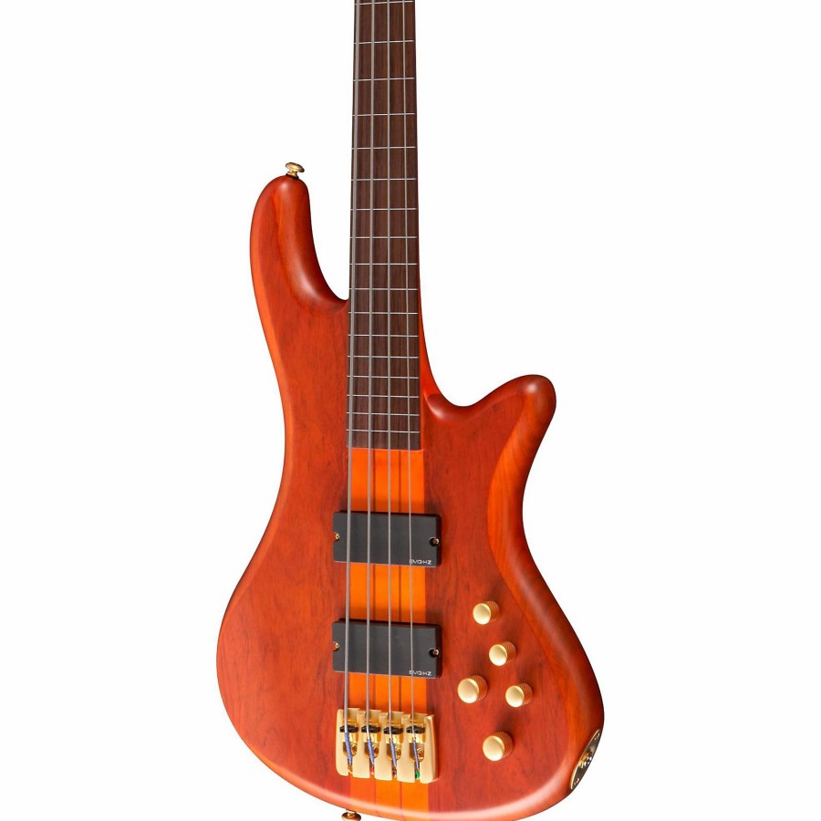 Basses Schecter Guitar Research Fretless | Schecter Guitar Research Stiletto Studio-4 Fretless Bass Satin Honey