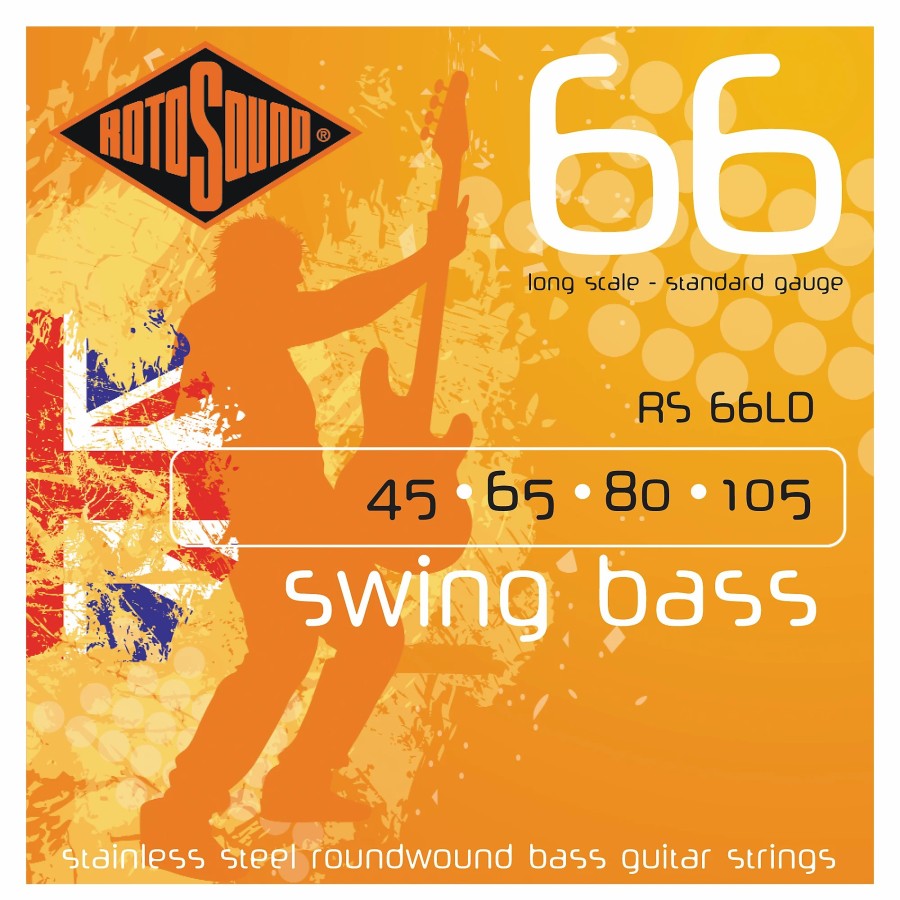 Basses Rotosound Bass Guitar Strings | Rotosound Rs66Ld Long Scale Swing 66 Bass Strings