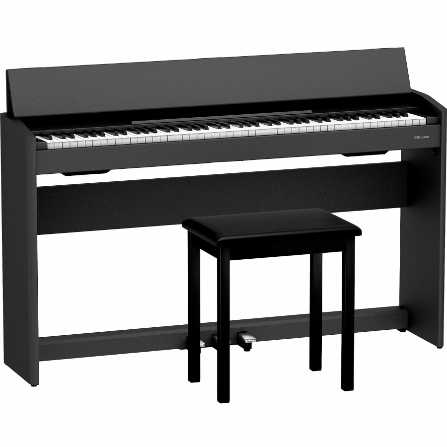 Keyboards & Midi Roland Home Digital Pianos | Roland F107 Digital Console Piano With Bench Black