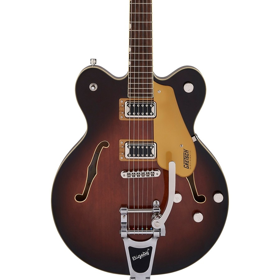 Guitars Gretsch Guitars Hollow & Semi-Hollow Body | Gretsch Guitars G5622T Electromatic Center Block Double-Cut With Bigsby Single Barrel Burst