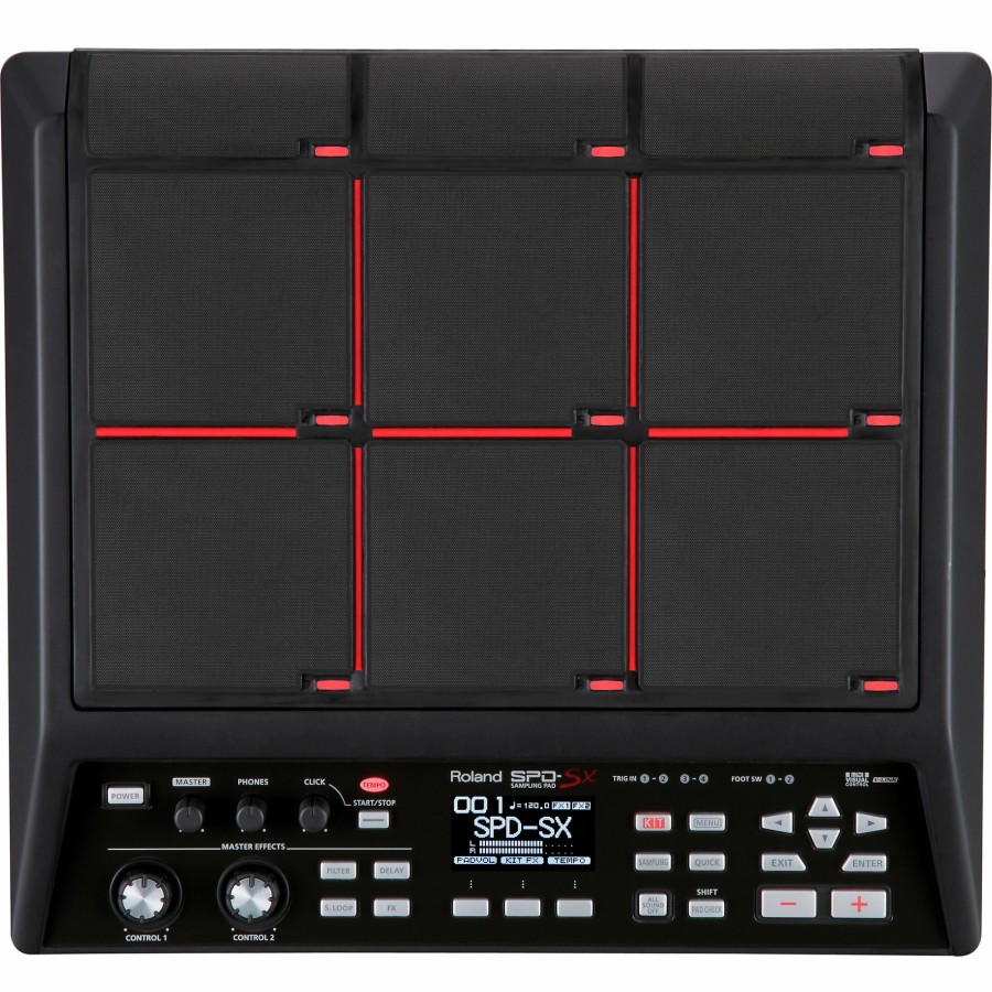 Drums Roland Electronic Drum Midi Controllers | Roland Spd-Sx Sampling Pad With Skb Case