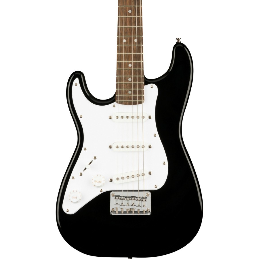 Guitars Squier Travel & Mini | Squier Mini Strat Left-Handed Electric Guitar Black