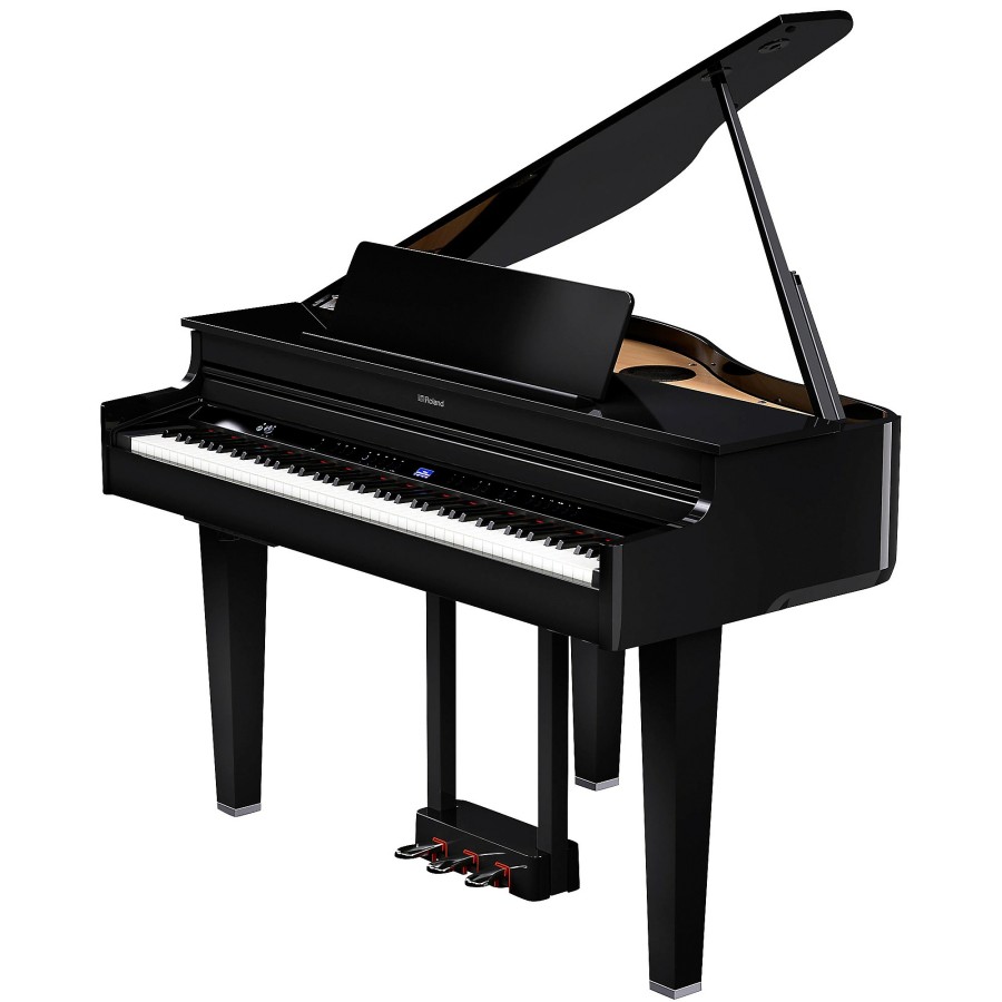 Keyboards & Midi Roland Home Digital Pianos | Roland Gp-6 Digital Grand Piano With Bench Polished Ebony