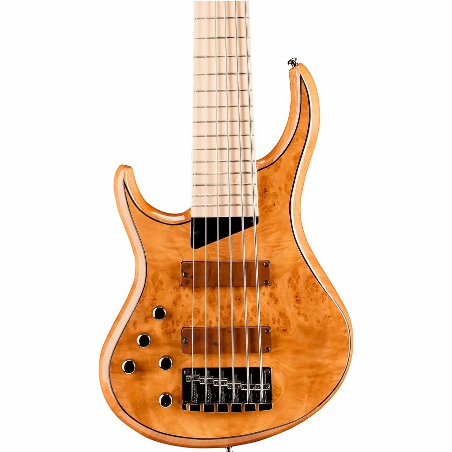 Basses MTD Left-Handed | Mtd Kingston Z6 6-String Left-Handed Maple Fingerboard Electric Bass Natural