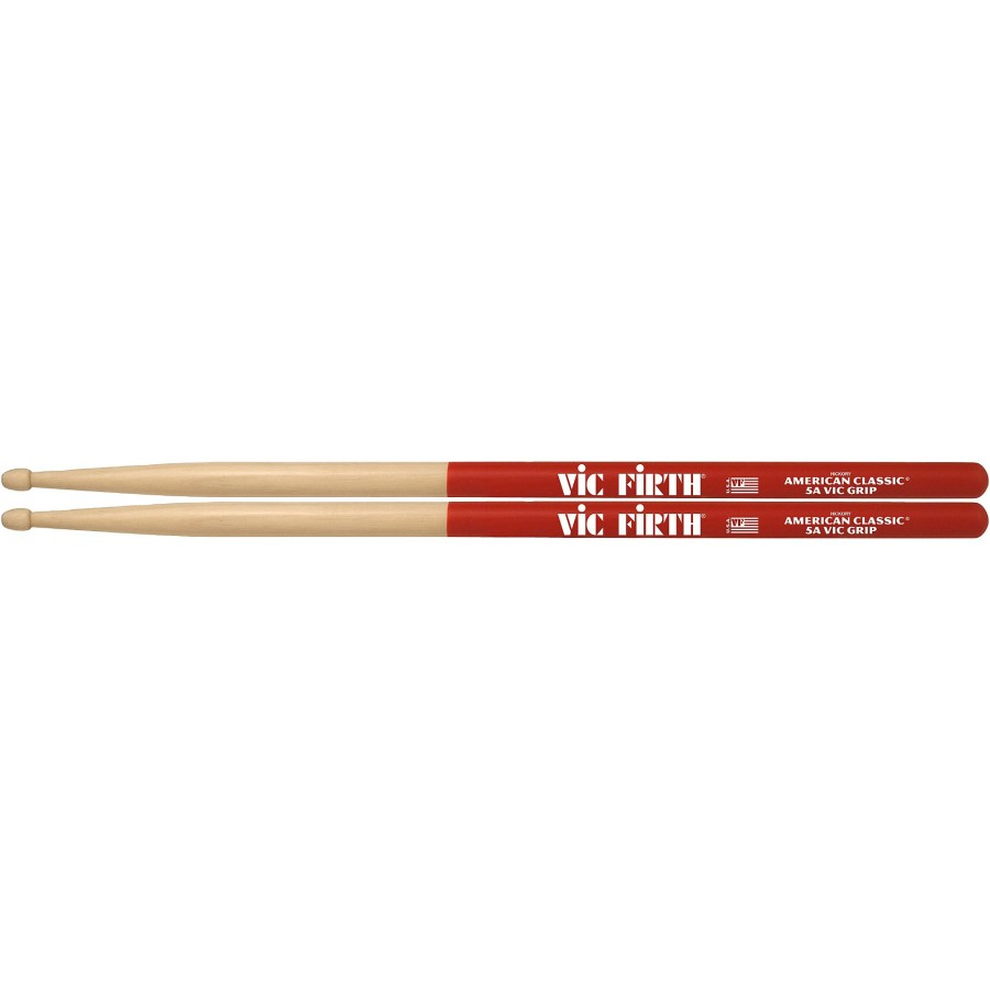 Drums Vic Firth | Vic Firth American Classic Vic Grip Hickory Drum Sticks 5A Wood