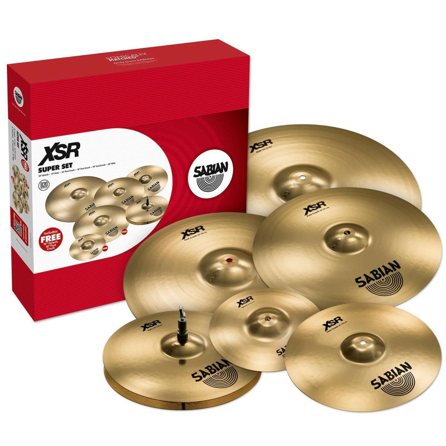 Drums SABIAN Cymbal Packs | Sabian Xsr Super Set