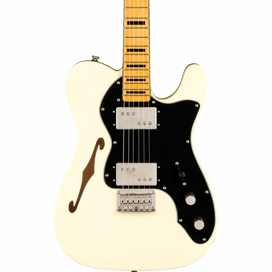 Guitars Squier Hollow & Semi-Hollow Body | Squier Classic Vibe '70S Telecaster Thinline Limited-Edition Electric Guitar Olympic White