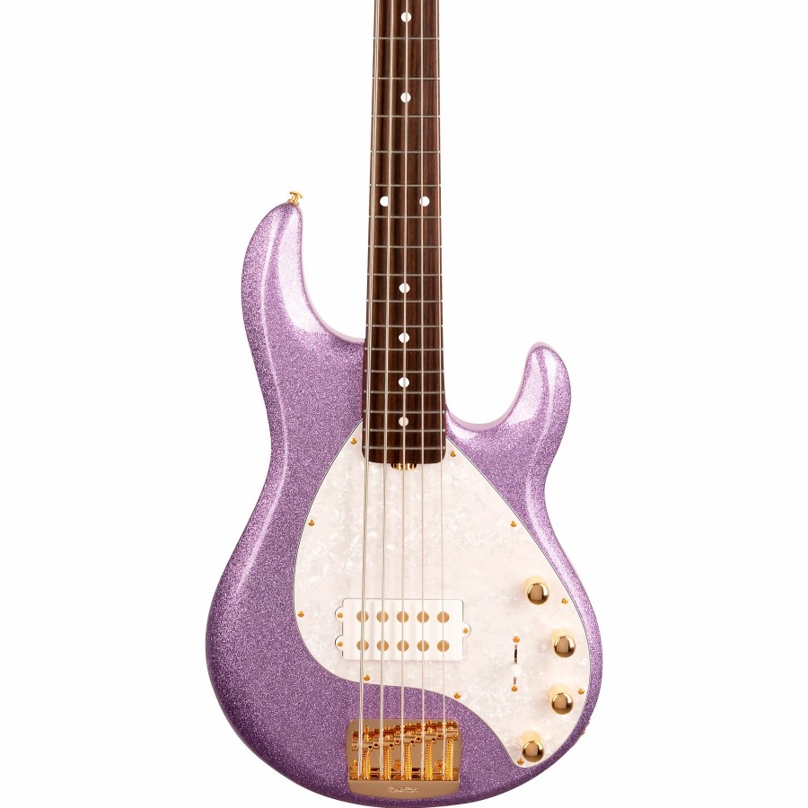 Basses Ernie Ball Music Man 5-String | Ernie Ball Music Man Stingray5 Special H Rosewood Fingerboard Electric Bass Amethyst Sparkle