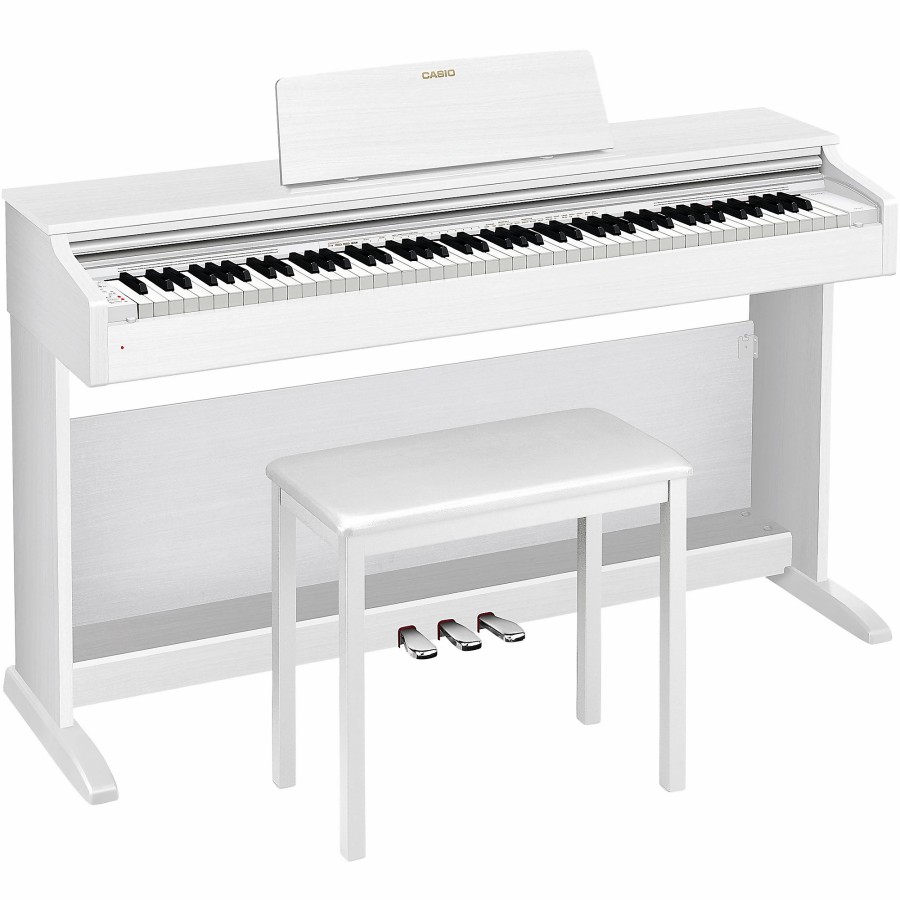 Keyboards & Midi Casio Home Digital Pianos | Casio Ap-270 Digital Cabinet Piano White