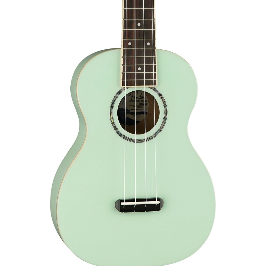 Guitars Fender | Fender Limited-Edition Zuma Concert Ukulele Surf Green