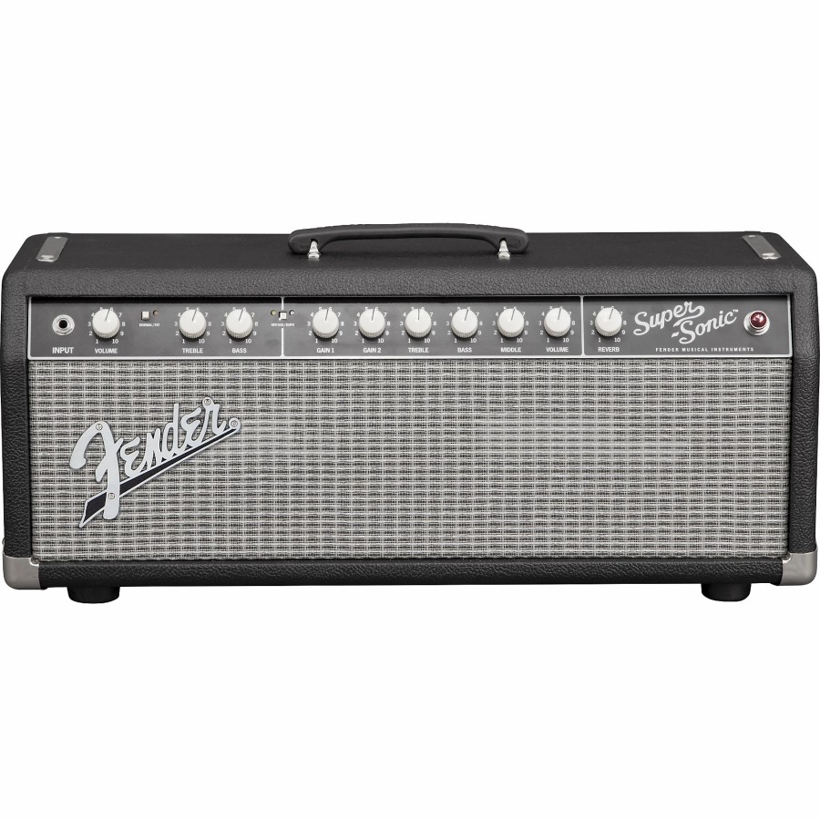 Amps & Effects Fender Heads | Fender Super-Sonic 22 22W Tube Guitar Amp Head Black