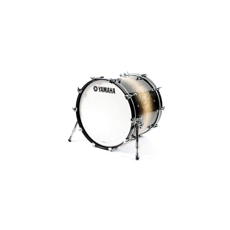 Drums Yamaha Bass Drums | Yamaha Phoenix Bass Drum Without Tom Mount 22 X 18 In. Textured Black Sunburst