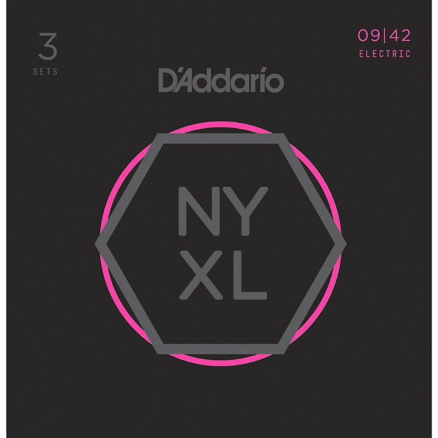 Guitars D'Addario Guitar Strings | D'Addario Nyxl0942 Super-Light 3-Pack Electric Guitar Strings