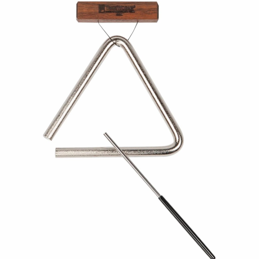 Drums Treeworks | Treeworks American-Made 6-In. Studio Recording Triangle With Beater/Striker And Holder