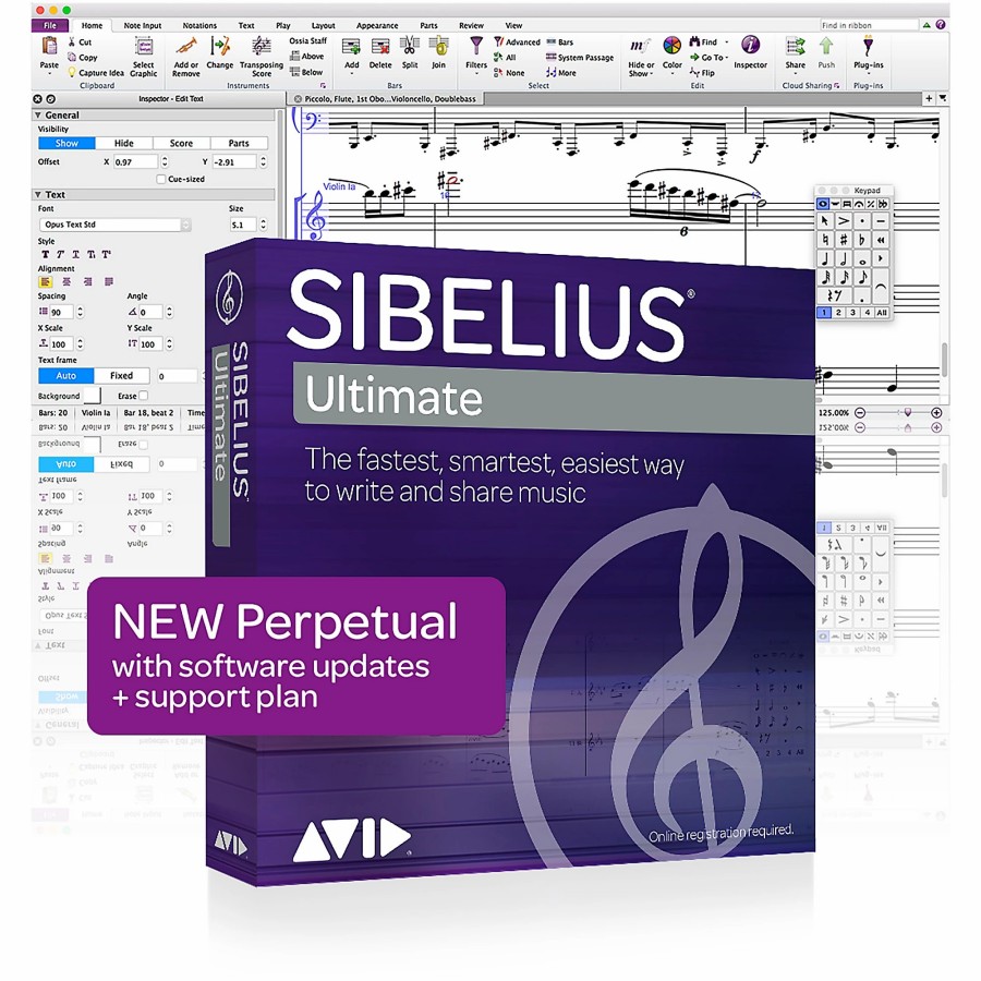 Recording Avid | Avid Sibelius Ultimate New Perpetual License With 1-Year Of Updates + Support (Download)