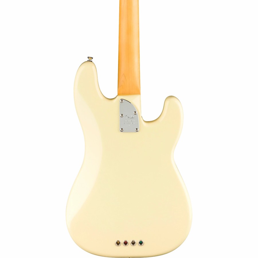 Basses Fender Left-Handed | Fender American Professional Ii Precision Bass Rosewood Fingerboard Left-Handed Olympic White