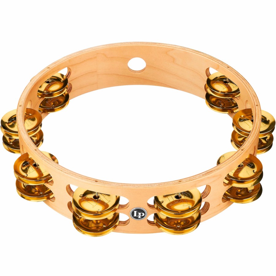 Drums LP | Lp Pro Double Row Tambourine 10 In. Brass